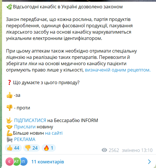 Легалізація медичного канабісу: соціологи з'ясували, як до цього ставляться українці