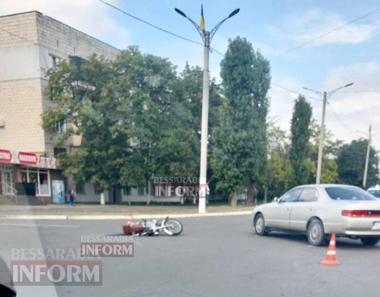 ДТП в Ізмаїлі: мотоцикліста госпіталізовано з серйозними травмами