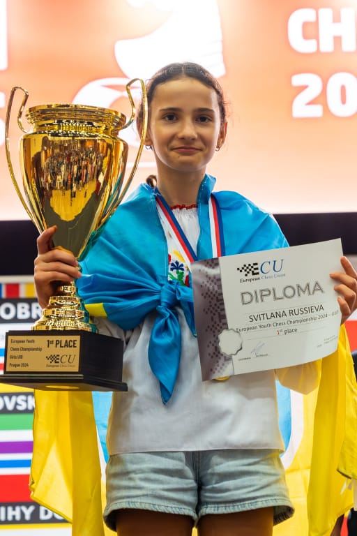 Юна шахістка з Ізмаїла стала чемпіонкою Європи