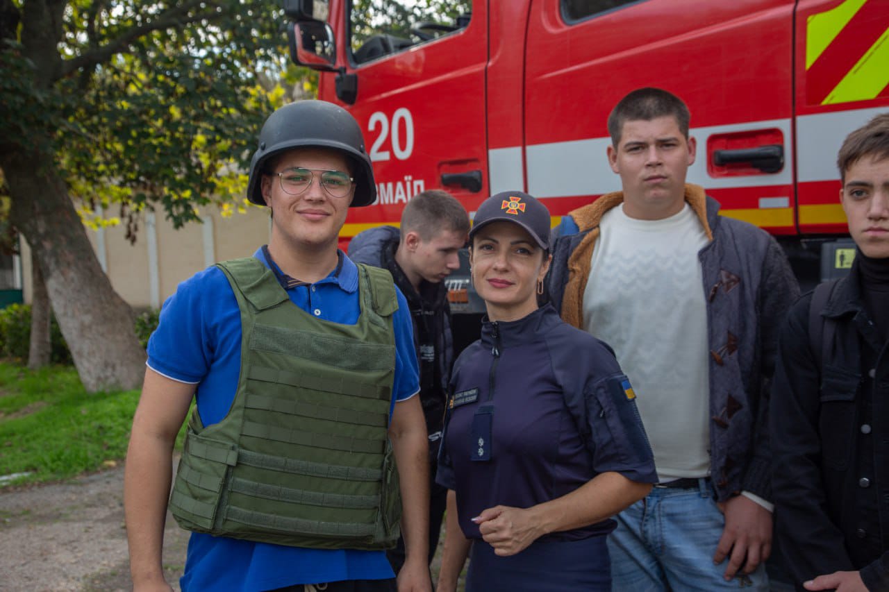 В Ізмаїлі студентам довелося гасити вогонь