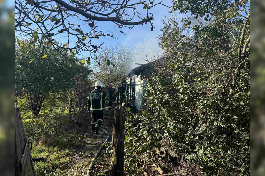 В Ізмаїльському районі військовослужбовці гасили пожежу