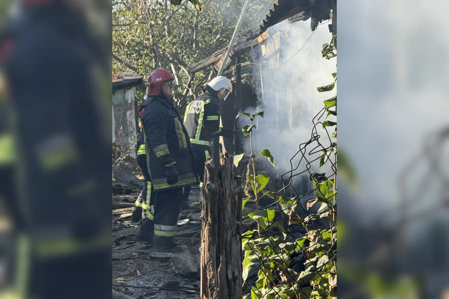 В Ізмаїльському районі військовослужбовці гасили пожежу