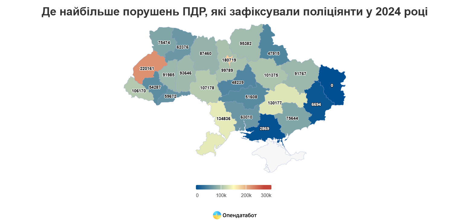 В Україні зросла кількість порушень ПДР: Одещина в антилідерах