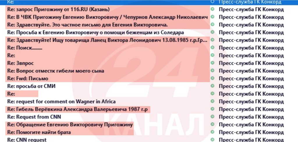 Таємниці Пригожина, повага від західних ЗМІ та ООН. Злам пошти ПВК "Вагнера" – розслідування