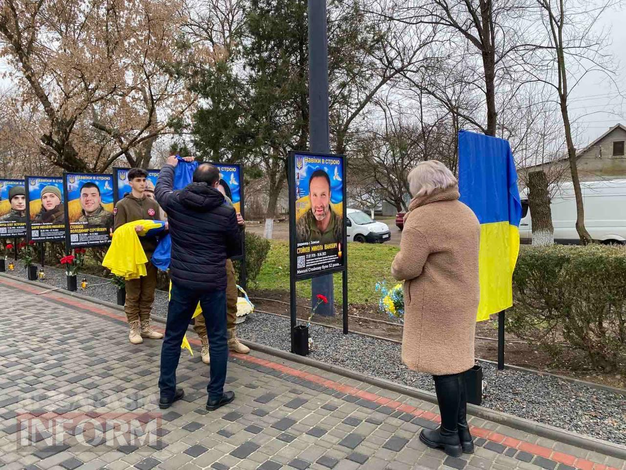 Портрети небесних Героїв зайняли гідне місце на центральній вулиці Арцизу