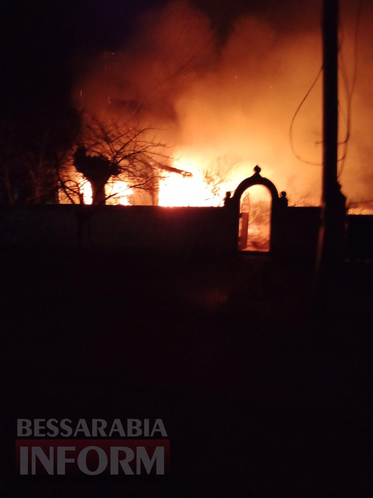 У селі Ізмаїльського району під час пожежі виявили обгоріле тіло господаря будинку