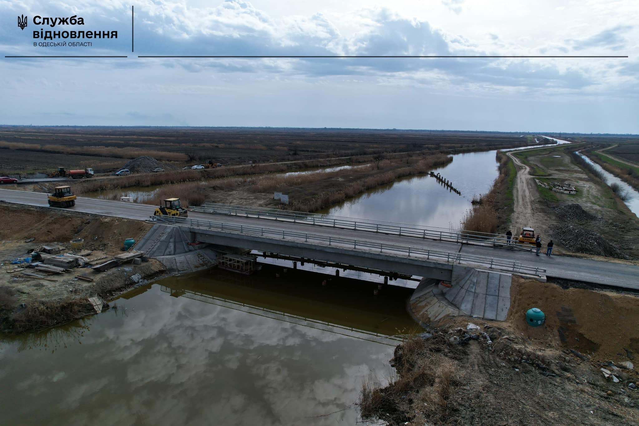 На Ізмаїльщині продовжується ремонт мосту через канал Кофа