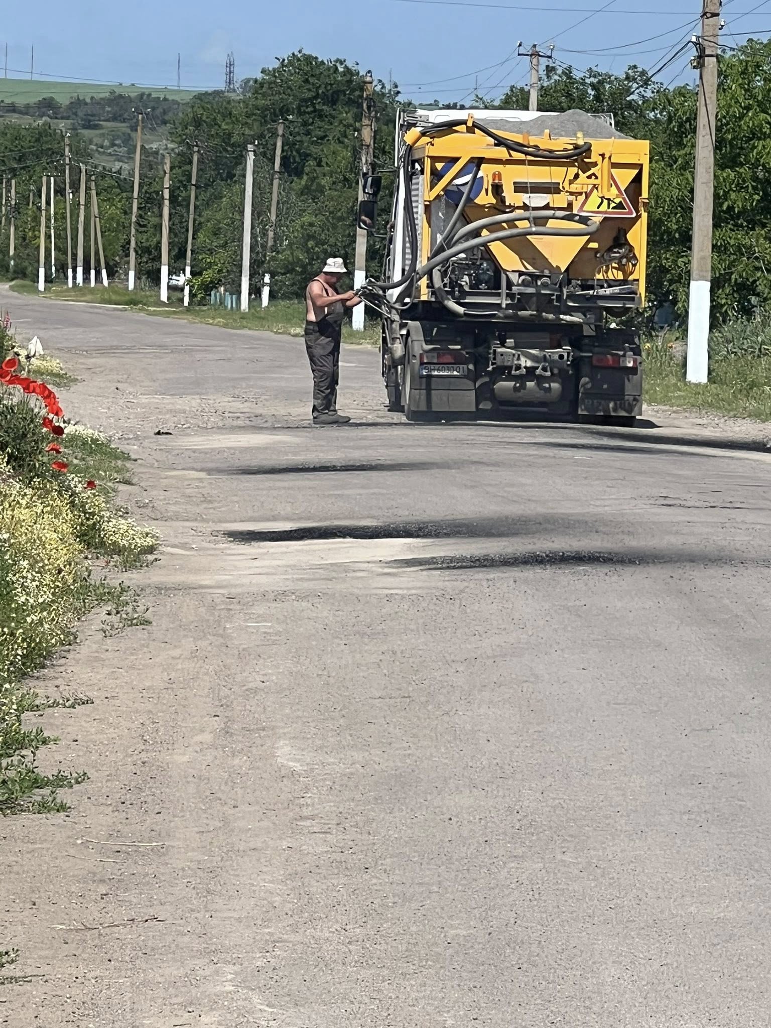Розпочався ремонт траси Арциз-Татарбунари: водіїв просять бути уважними
