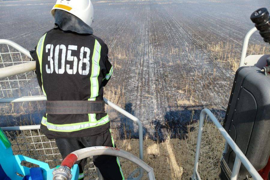 На Ізмаїльщині рятувальники та нацгвардійці приборкали палаюче поле
