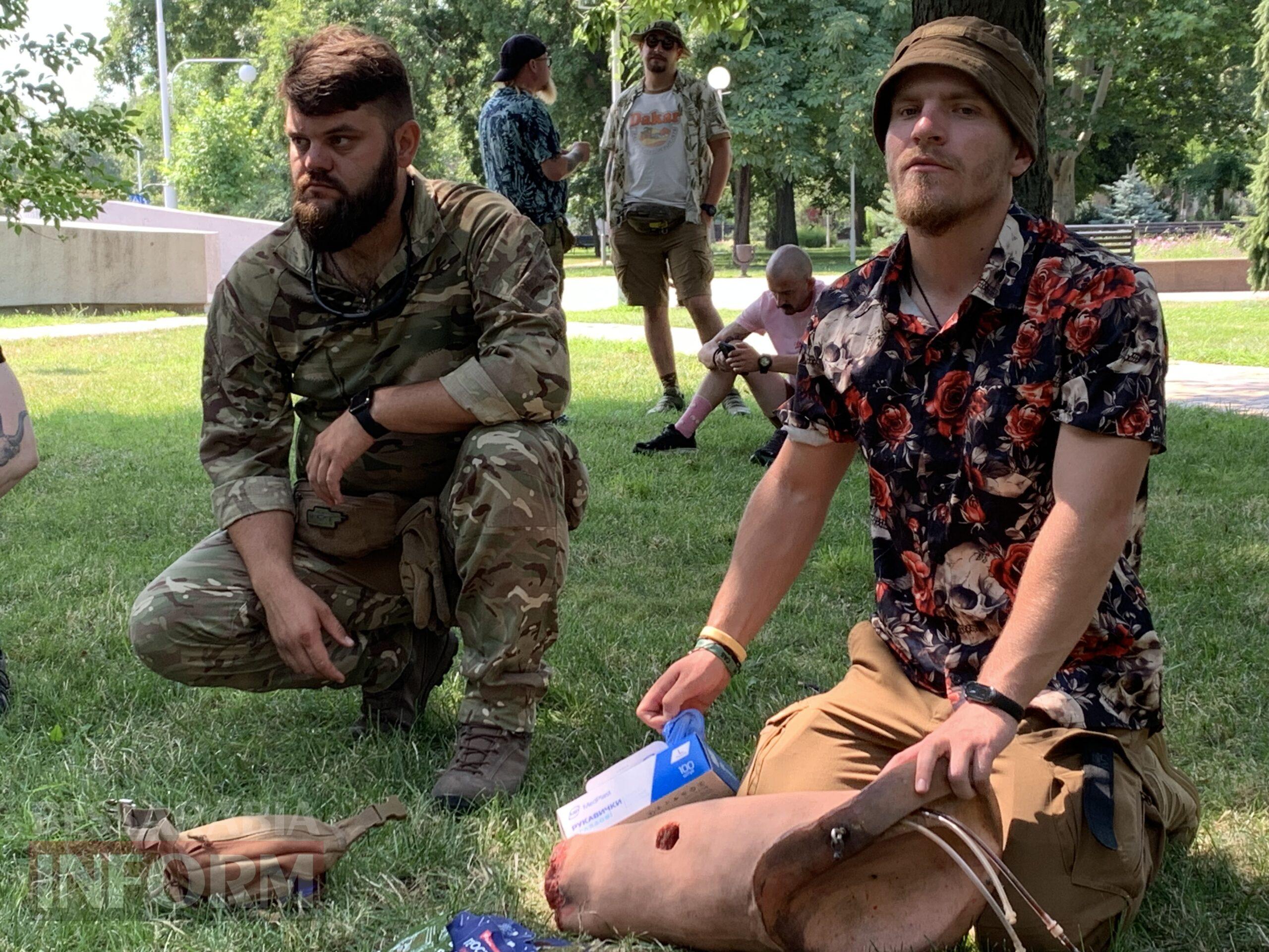 В Ізмаїлі просто неба військові провели заняття з тактичної медицини