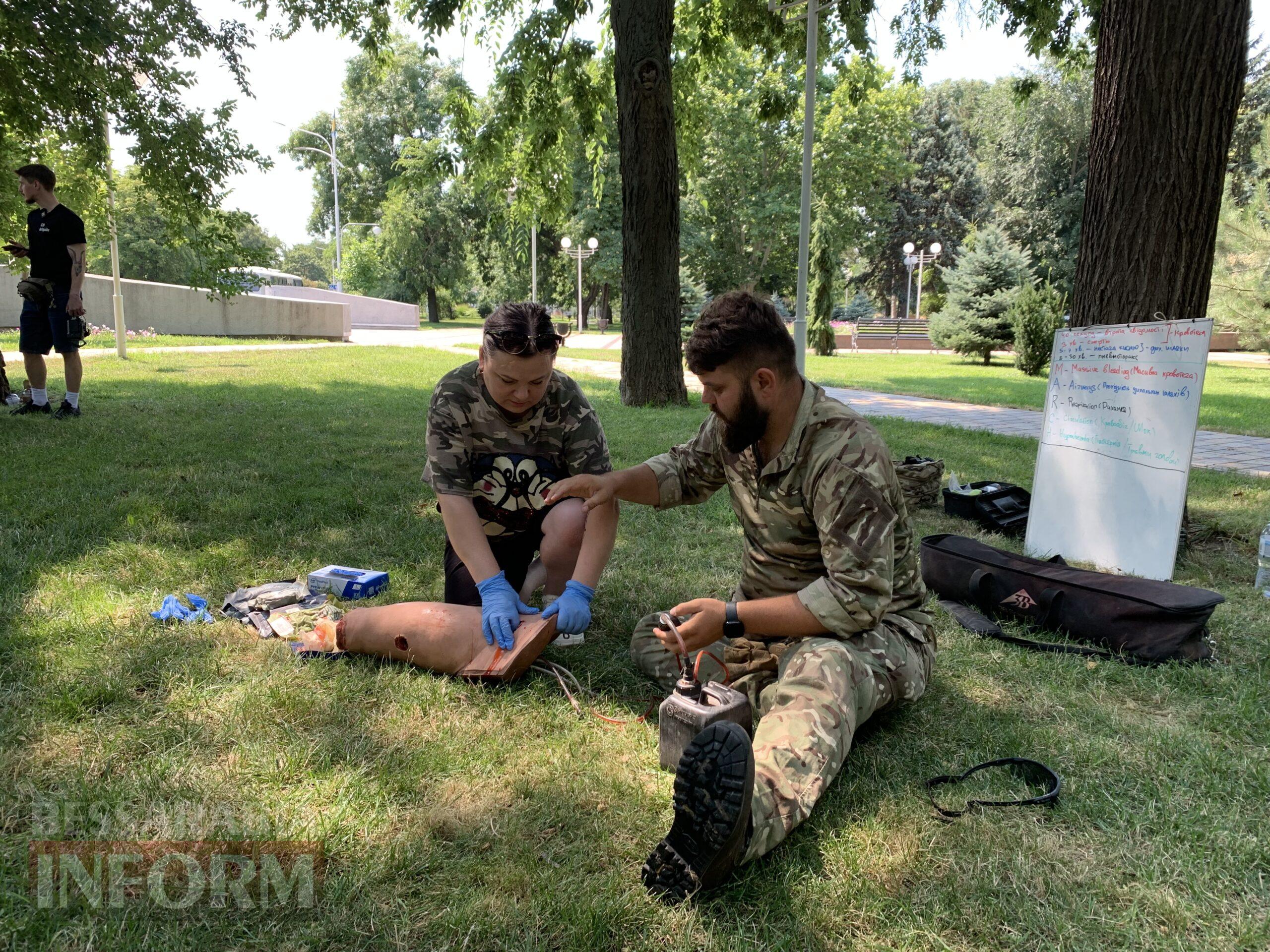 В Ізмаїлі просто неба військові провели заняття з тактичної медицини