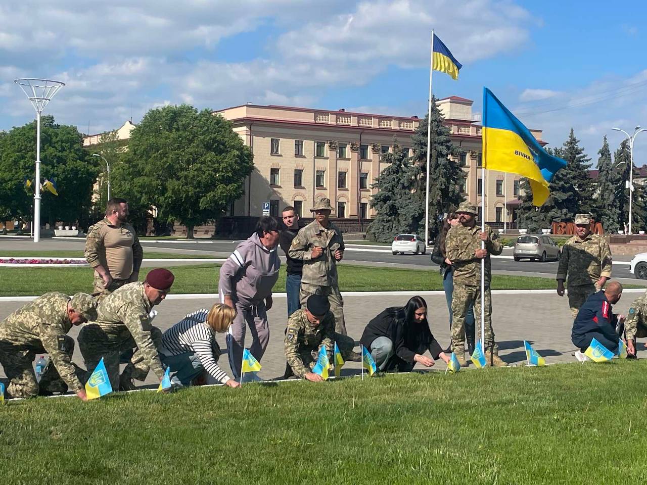 В Ізмаїлі замайорів чорно-білий Прапор Надії