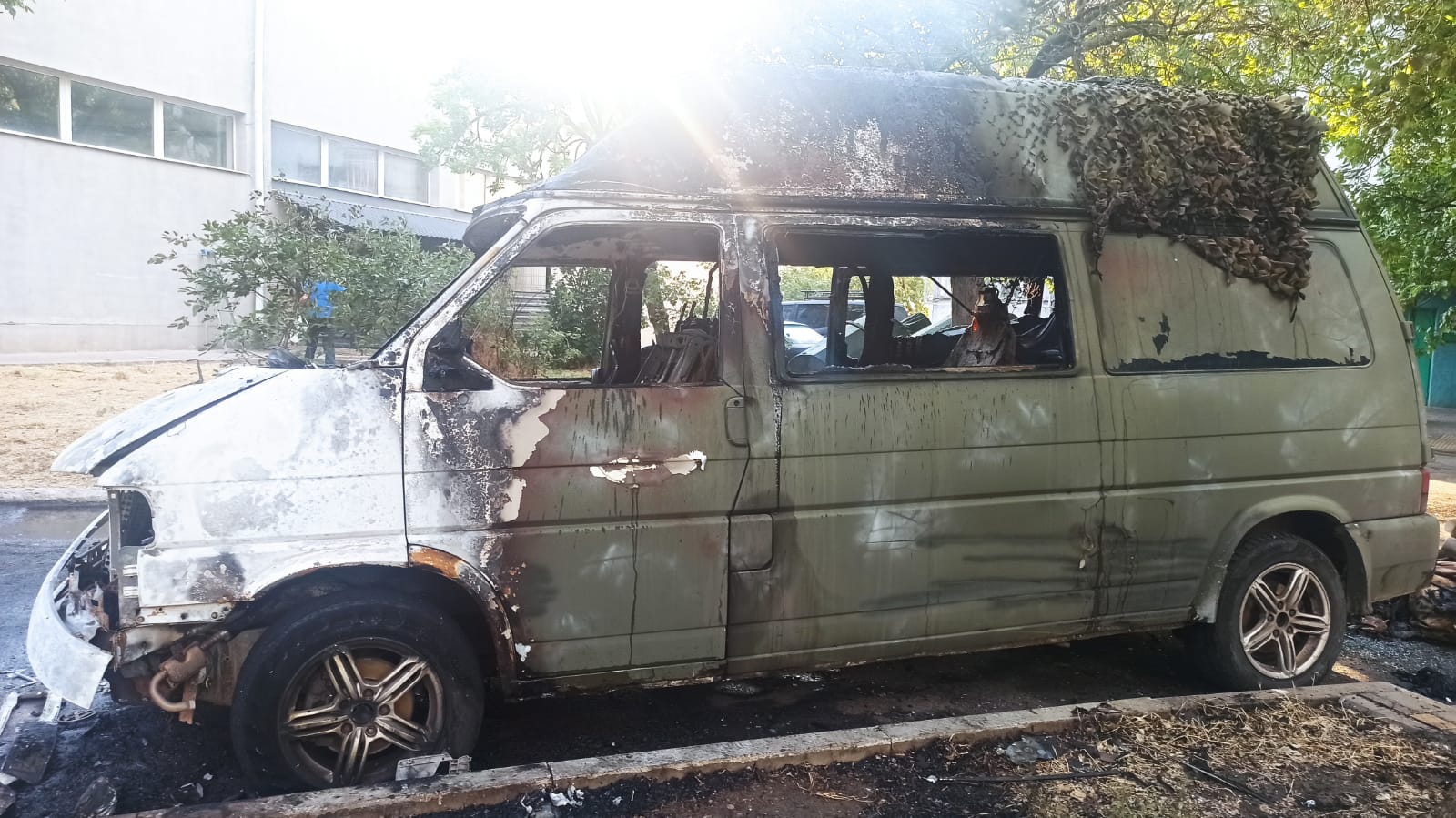 Ганебний вчинок: на Одещині спалили евакуаційну автівку бойової медикині
