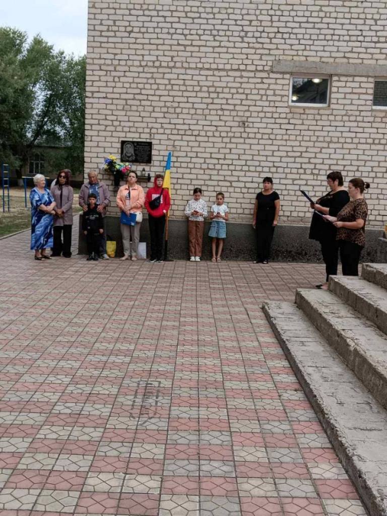 У Саратській громаді вшанували пам'ять воїна, який загинув два роки тому під Бахмутом