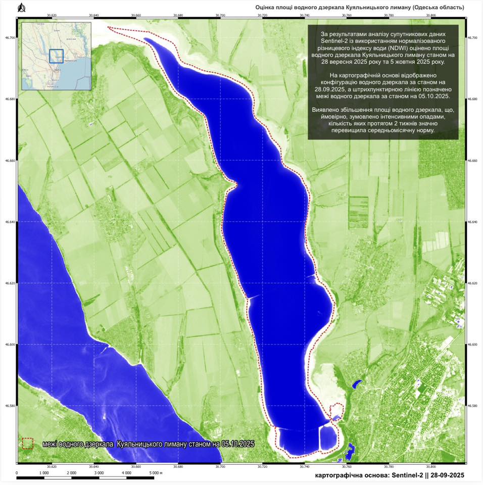 На Одещині осінні дощі допомогли подолати кризу водозабезпечення на лимані