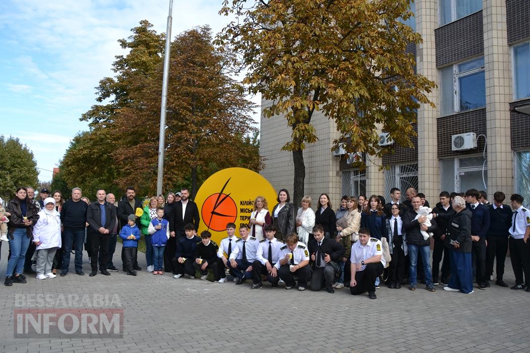Подарунок мера: в Кілії до 2707-річчя відкрили нову стелу з логотипом громади - як це було