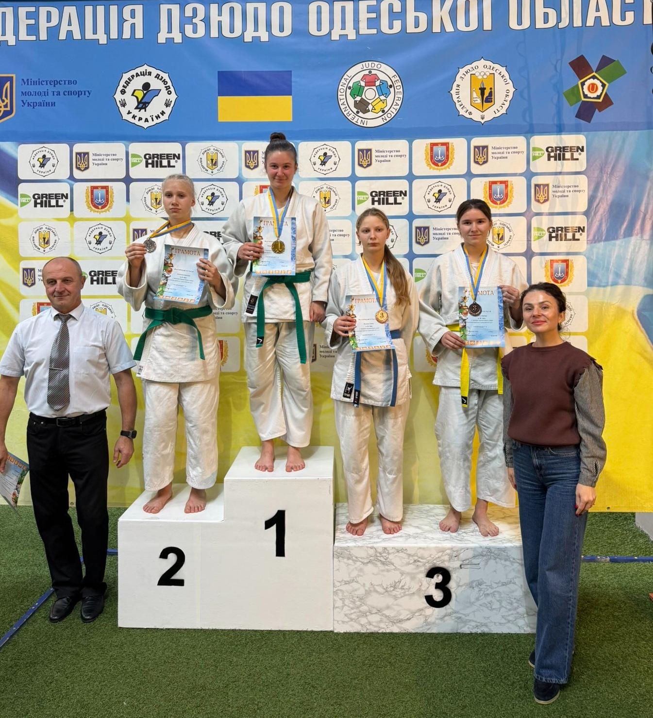 Дзюдоїстки з Білгорода-Дністровського стали призерками обласних змагань