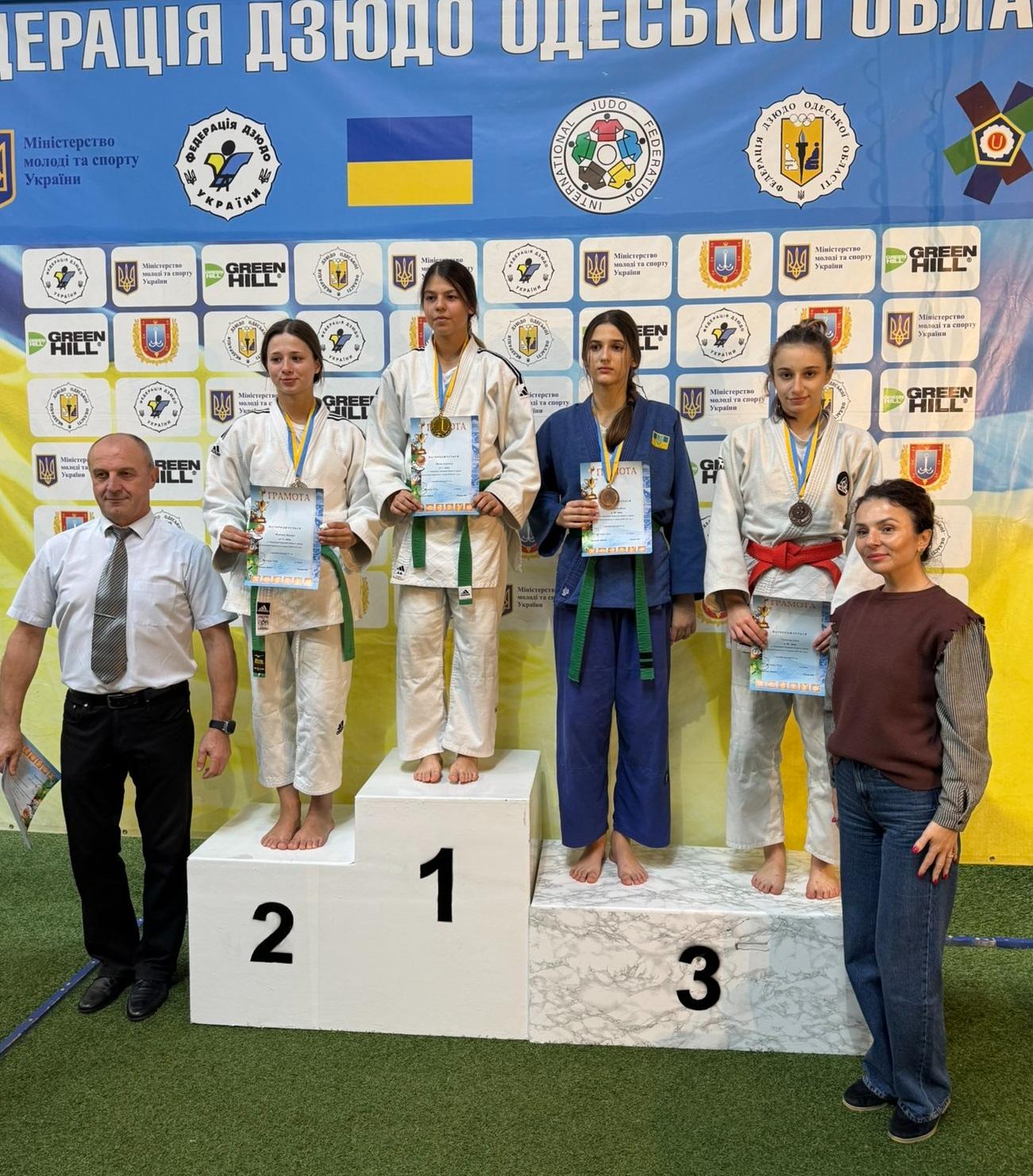 Дзюдоїстки з Білгорода-Дністровського стали призерками обласних змагань