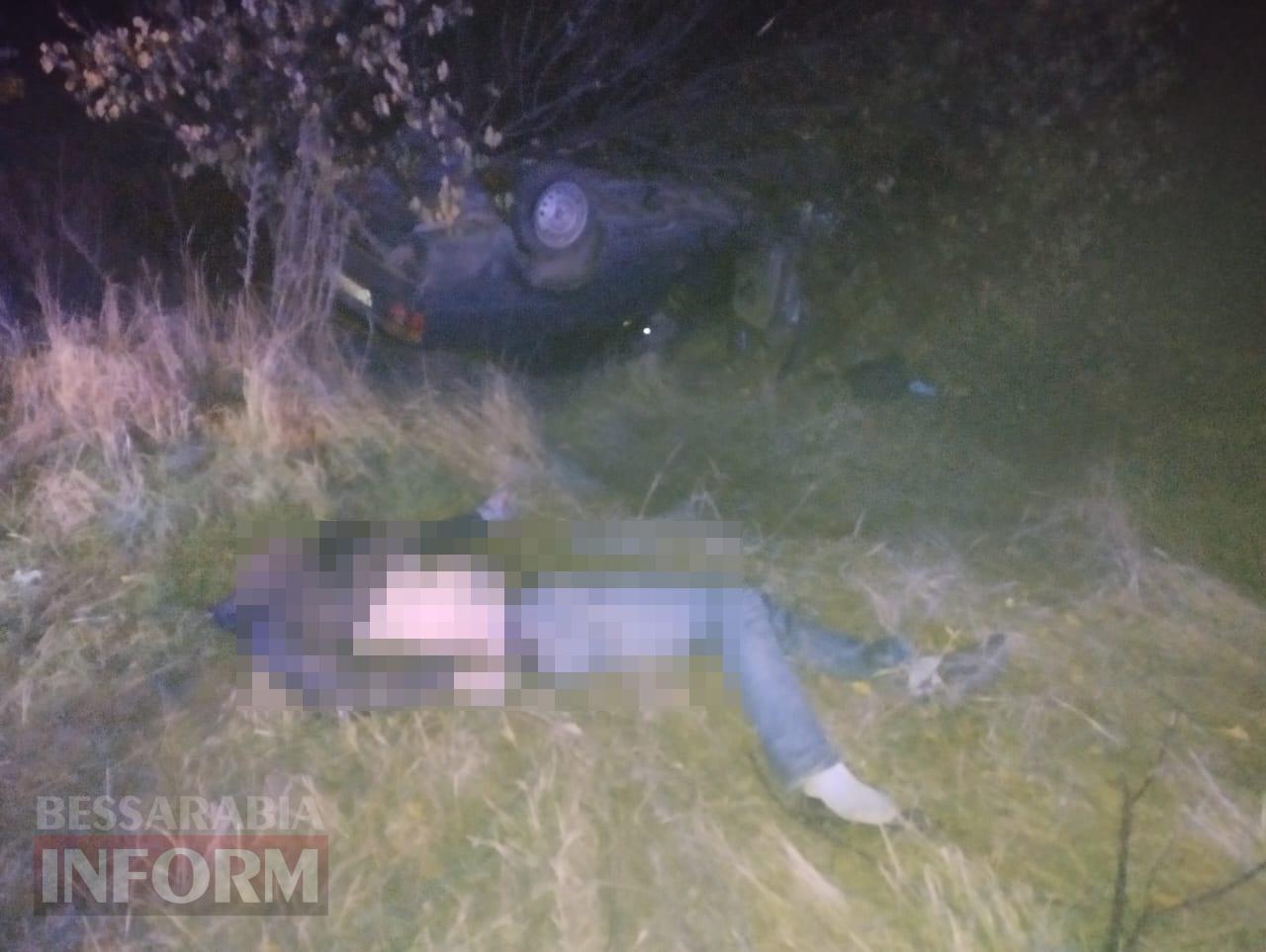 Об дерево та в кювет: в Ізмаїльському районі рятувальники вилучали з автівки загиблого водія