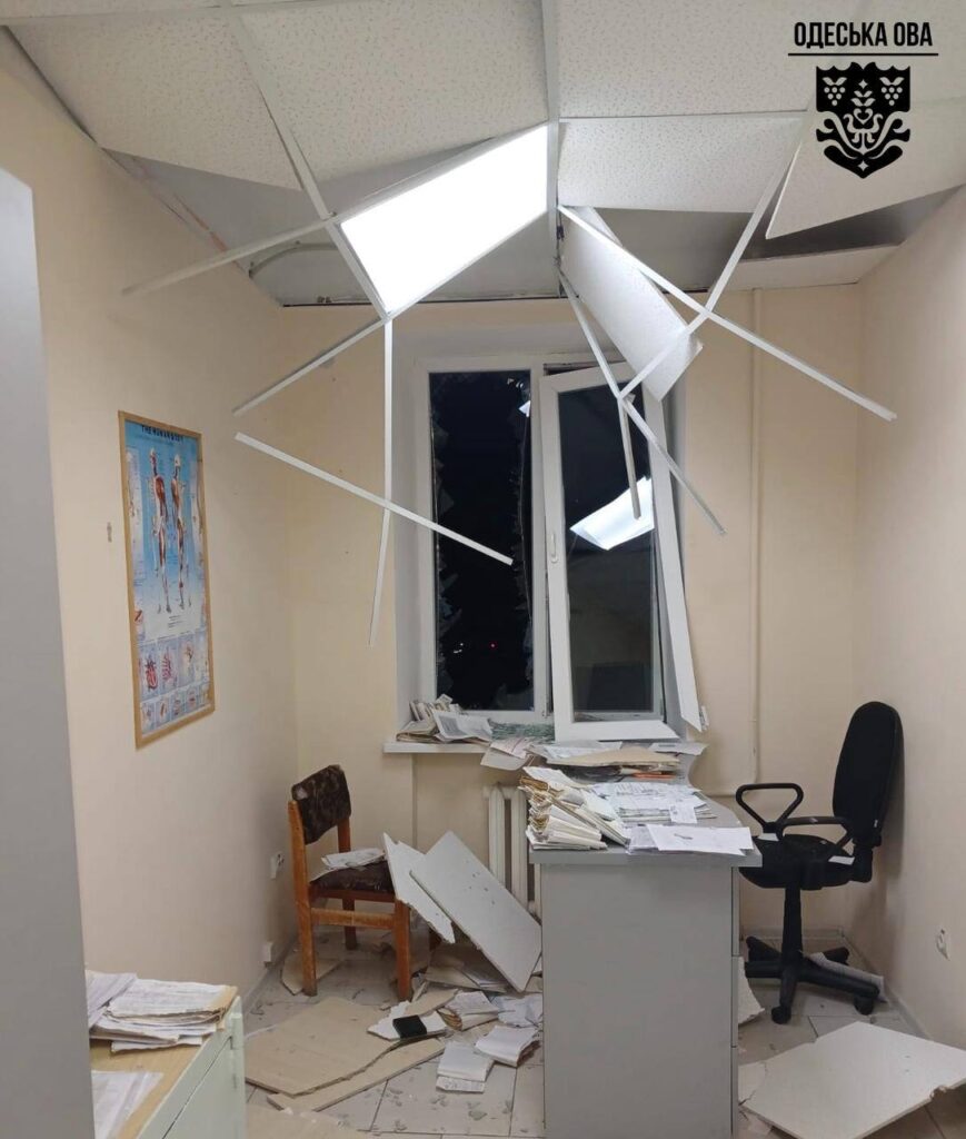 Внаслідок атаки по Ізмаїлу пошкоджені приміщення Дунайської лікарні