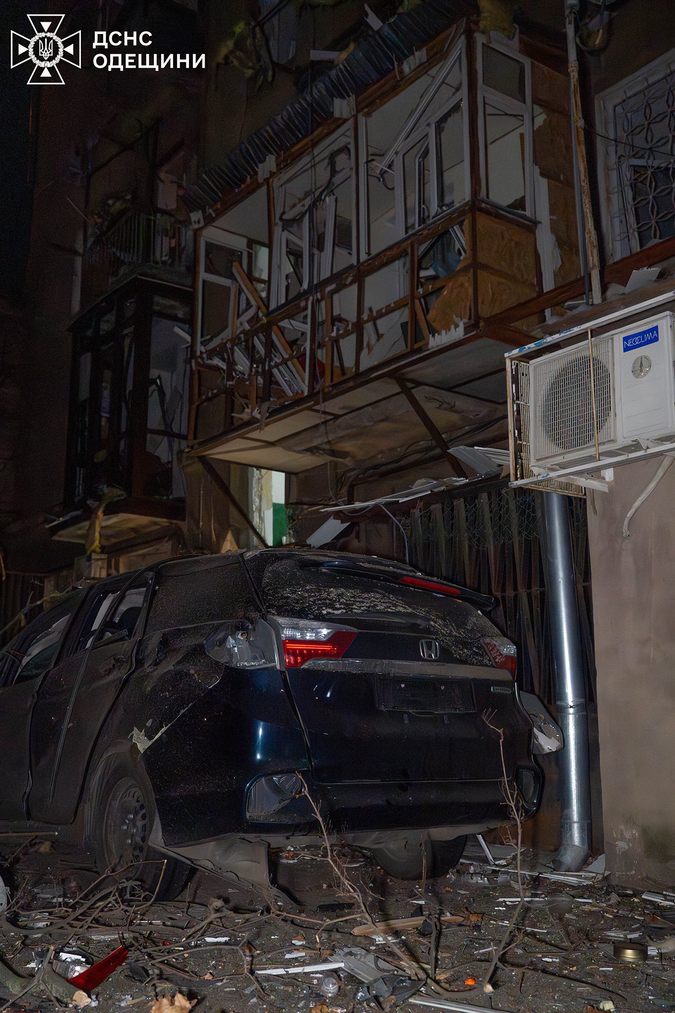 В Одесі у наслідок нічної ворожої атаки отримали поранення п’ятеро людей