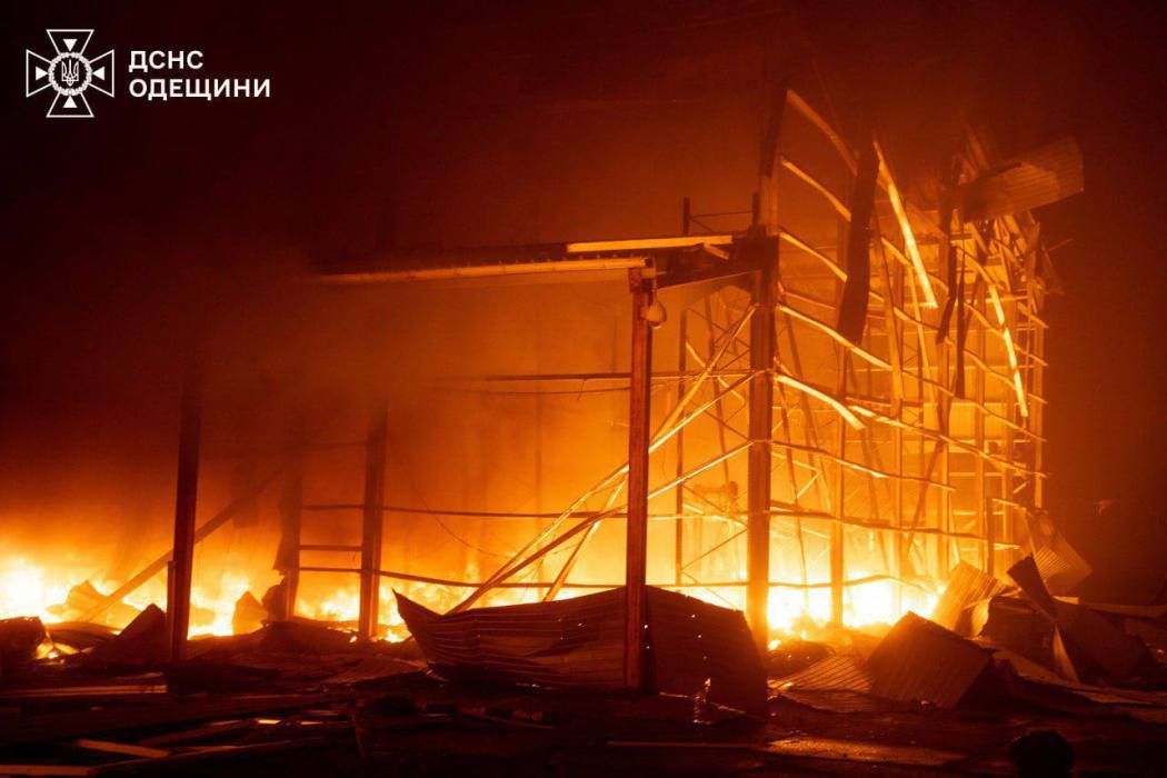 росіяни вчергове атакували Одесу ударними БПЛА