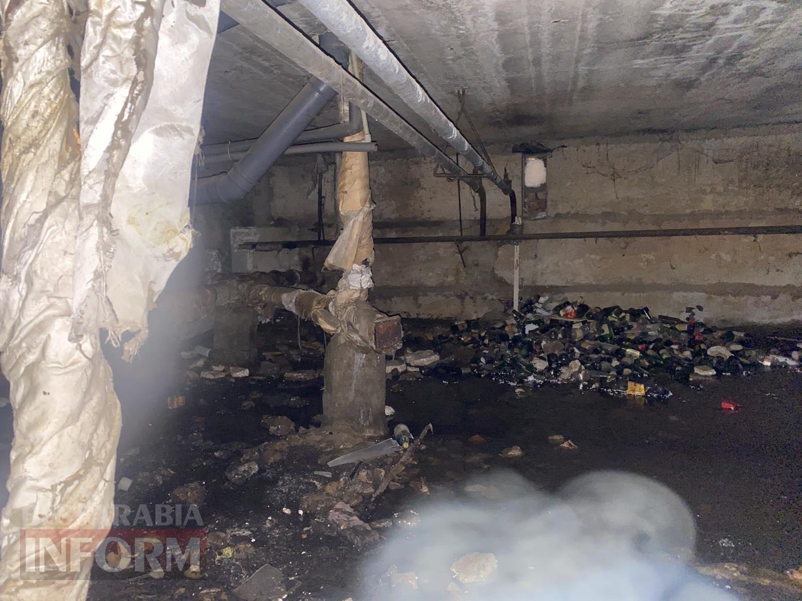 Стан одного з підвалів багатоквартиного будинку міста Вилкове