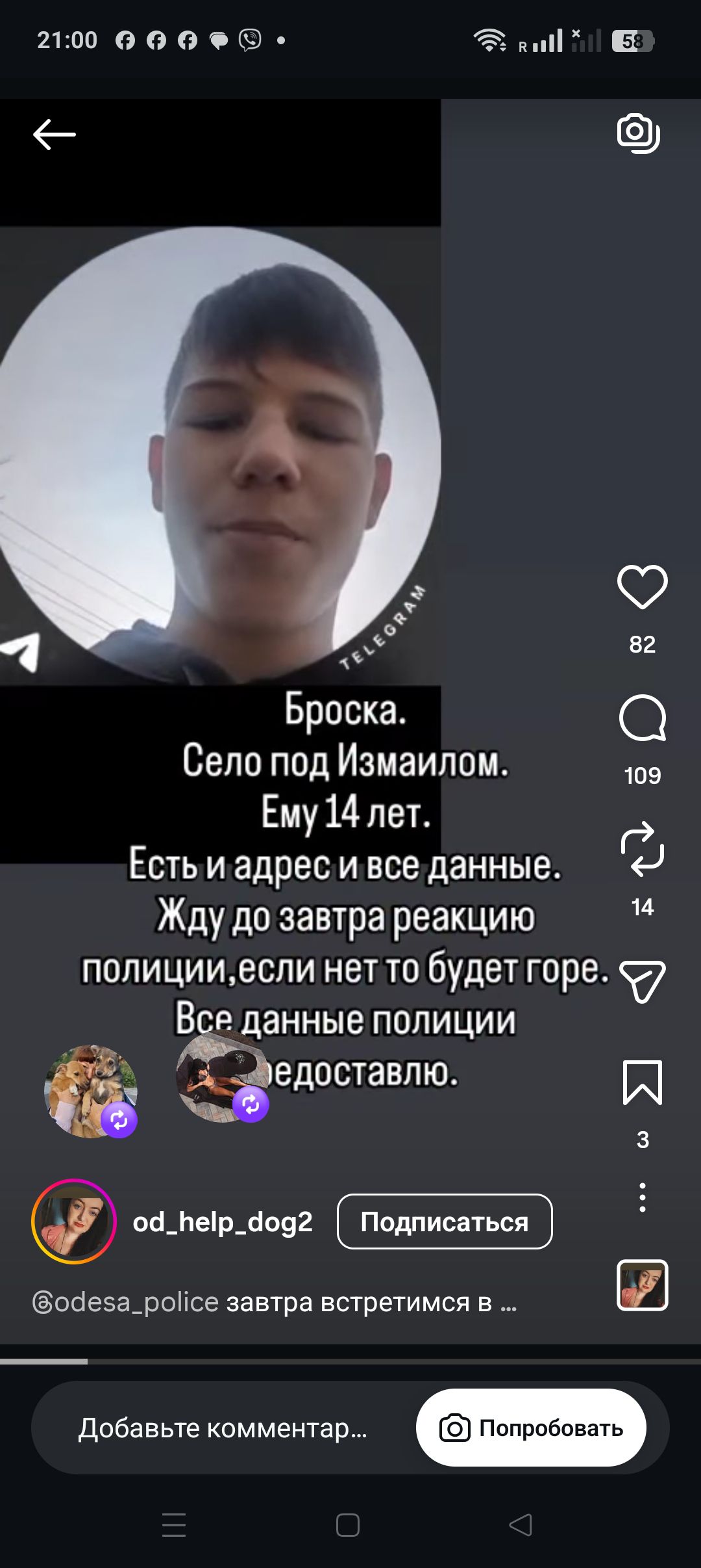 Підліток з Ізмаїльського району катував собаку колючим дротом та палицею