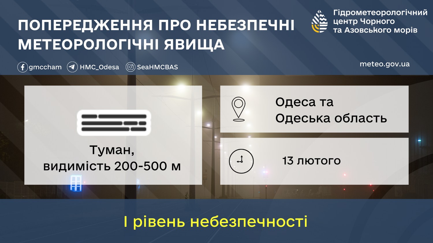 Одещину попереджають про небезпечні метеорологічні явища