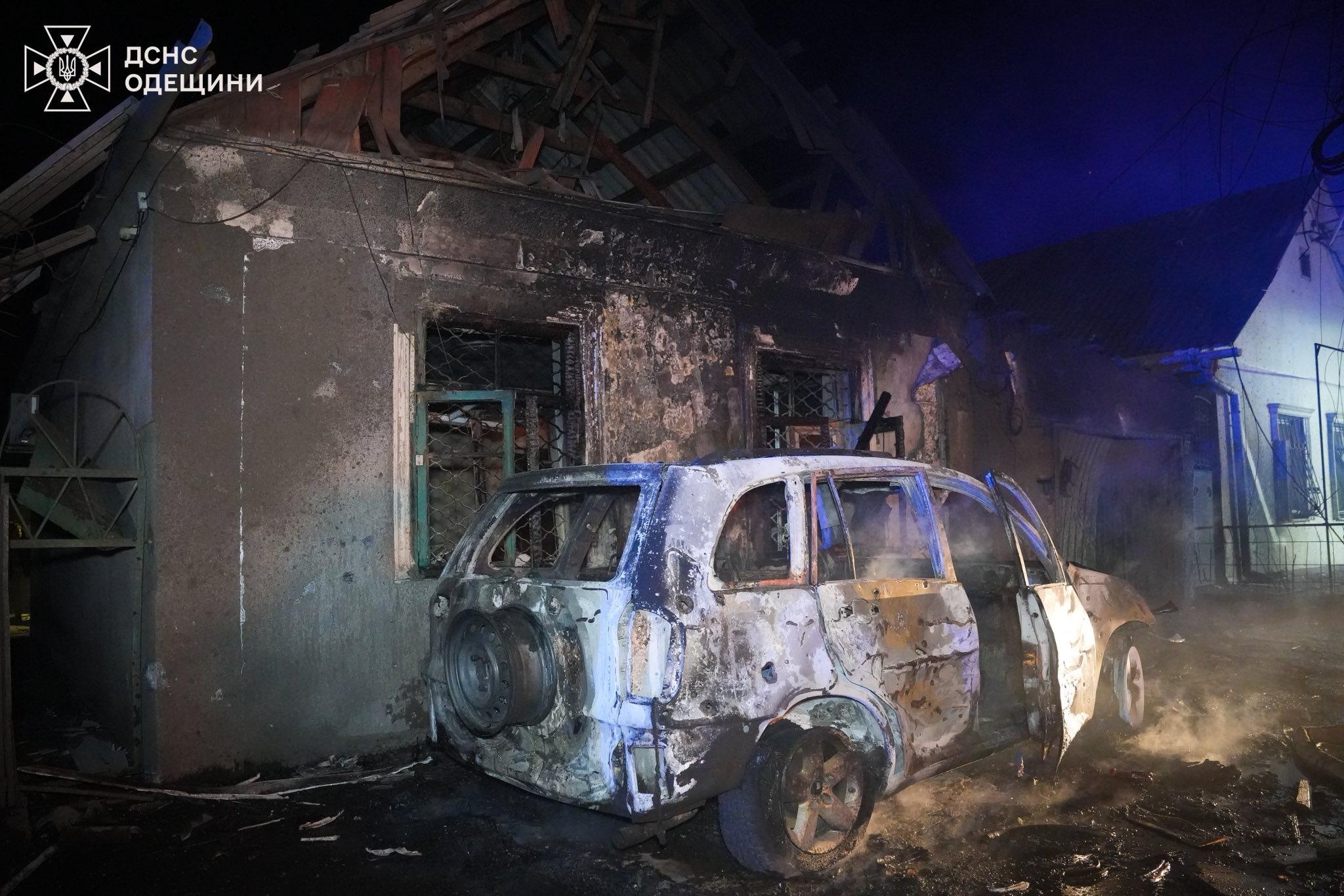 Вночі ворог масовано атакував Одещину ударними безпілотниками, є постраждалі