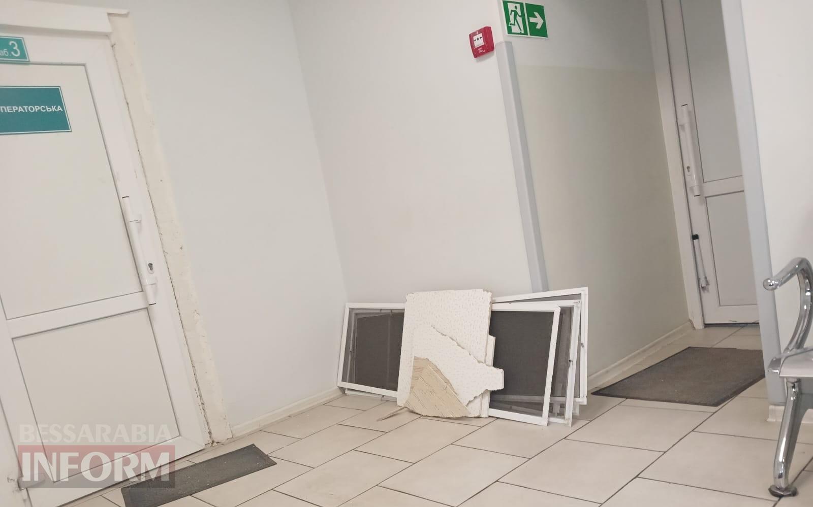 В Ізмаїлі вп’яте через дронову атаку постраждала поліклініка колишньої Дунайської лікарні