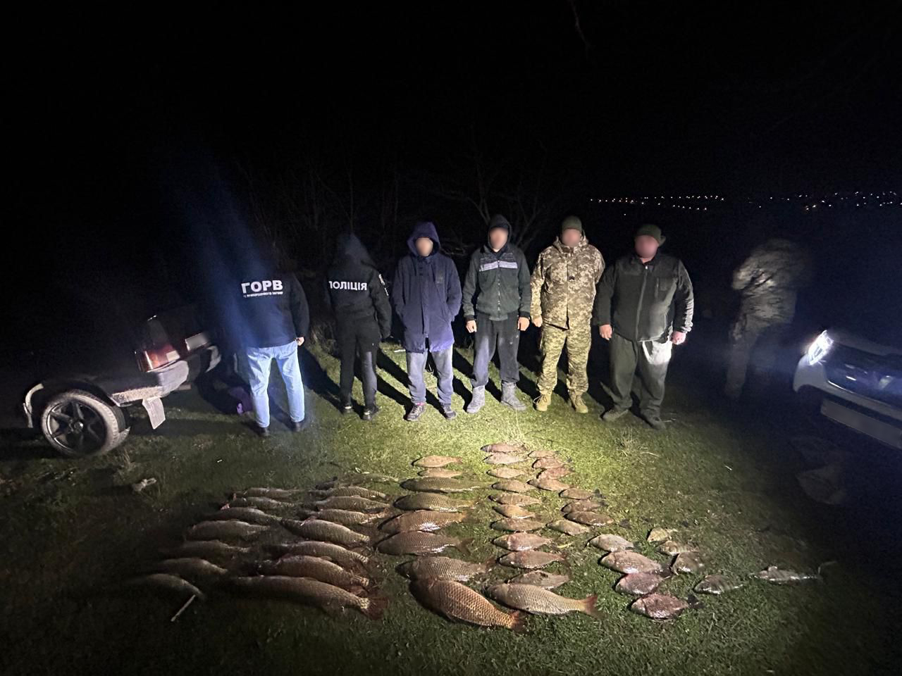 На півдні Одещини прикордонники затримали браконьєрів з уловом майже на 2,5 мільйони гривень