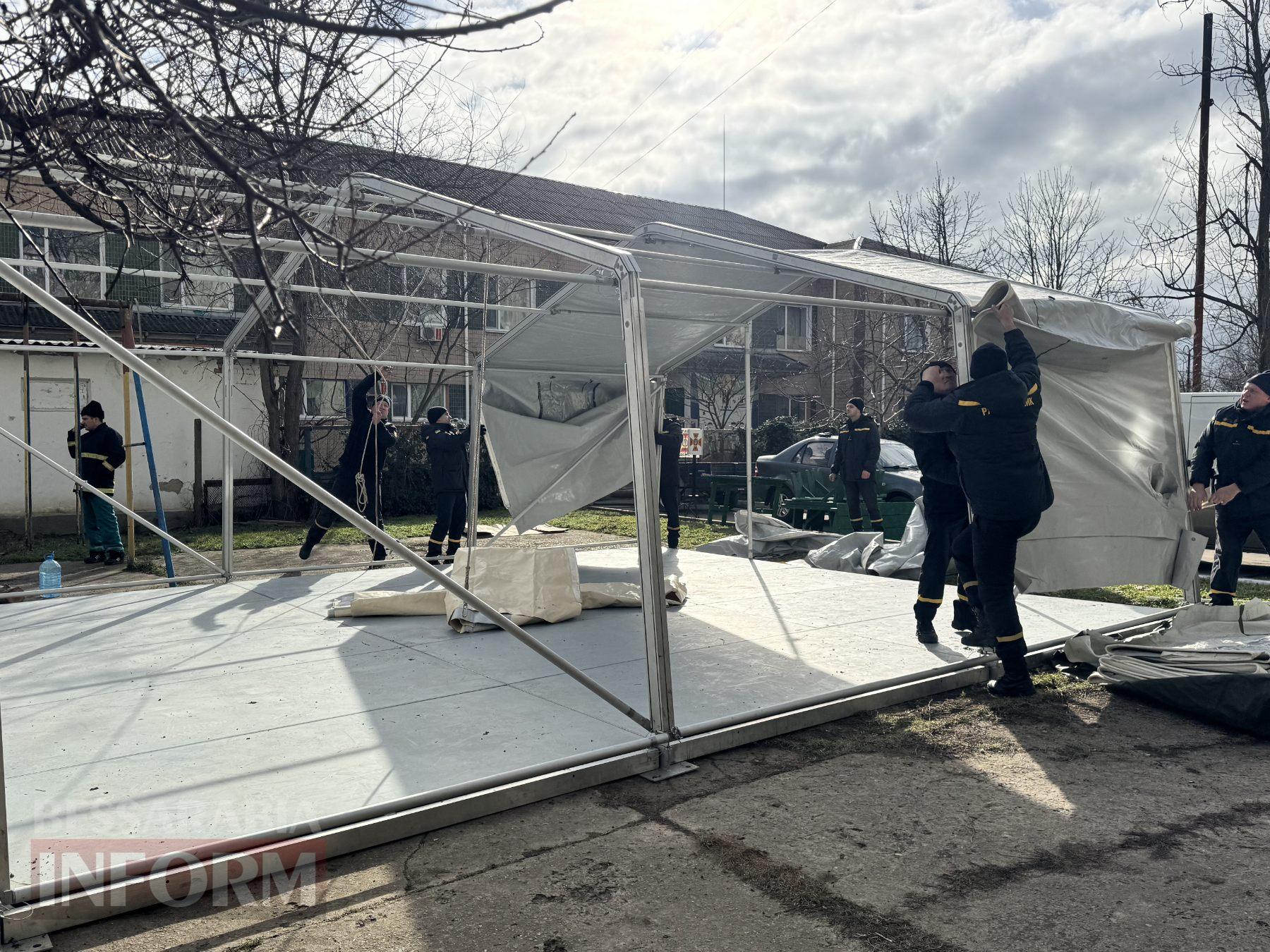 В Кілії розгорнуті пункти обігріву та польові кухні на період надзвичайної ситуації