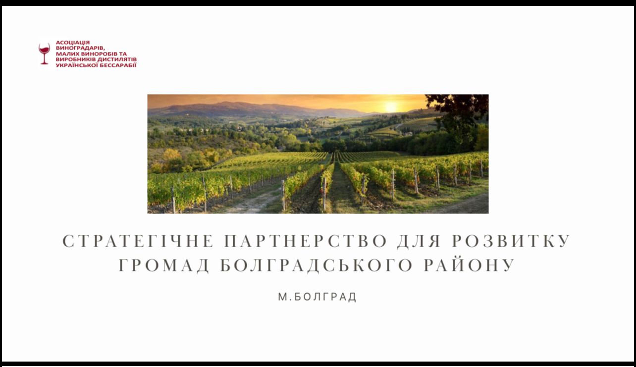 У Болградській громаді налагоджують співпрацю з асоціацією виноградарів та виноробів