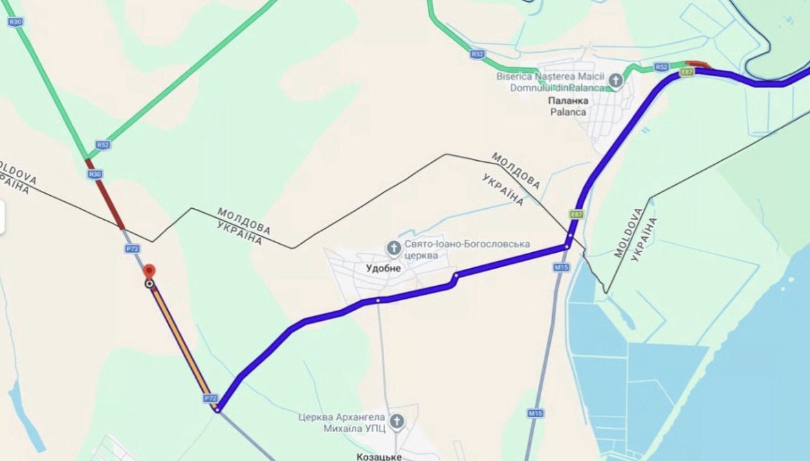 Затори на трасі Одеса-Рені: на кордонах збираються черги