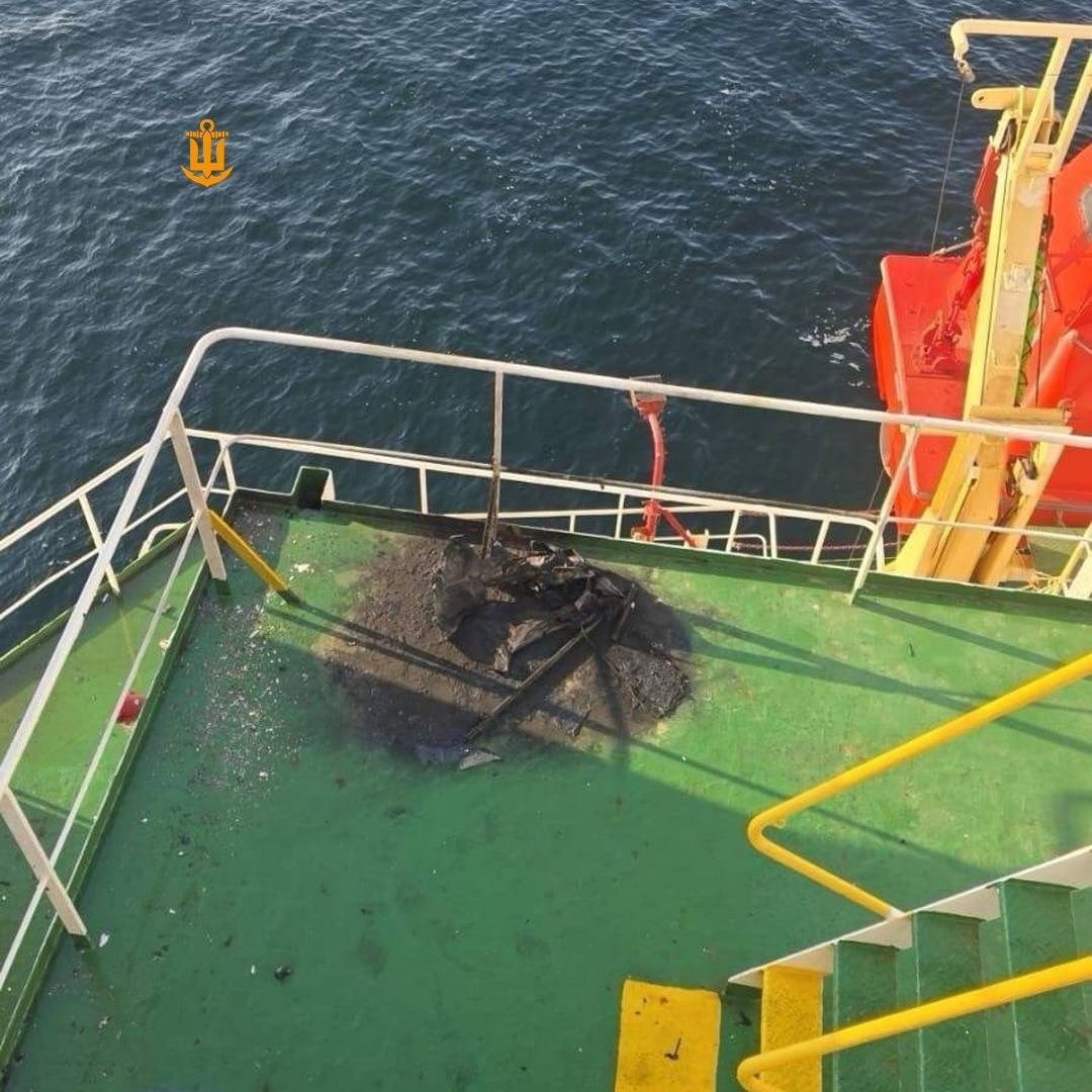 рф атакувала цивільне судно, яке прямувало до порту Чорноморськ