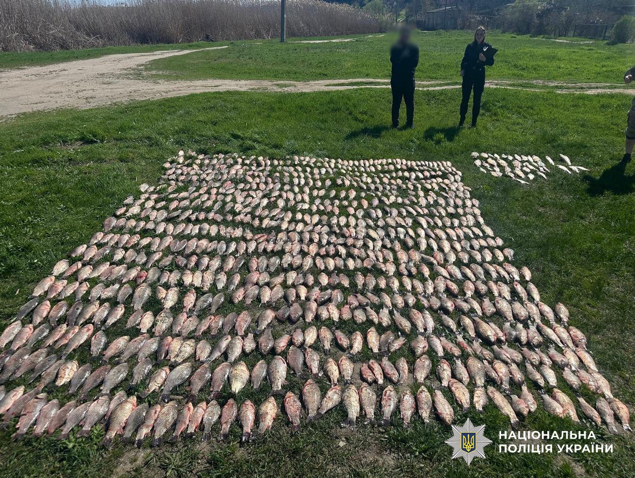 У Білгород-Дністровському районі затримали браконьєра, котрий незаконно виловив майже 300 кілограмів риби