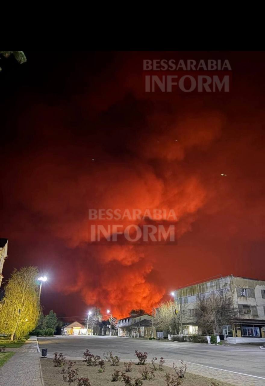 У Рені масштабно палав очерет: пожежу вдалося загасити тільки вранці