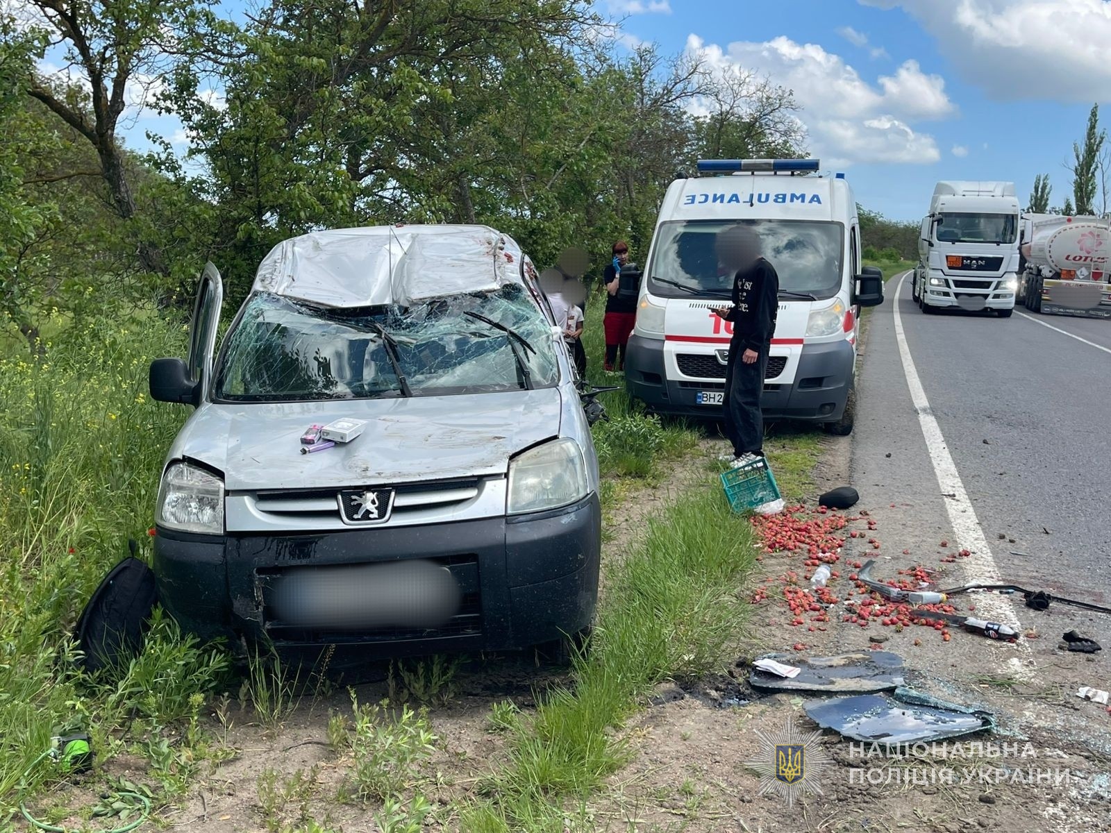 Жителька Кілії влаштувала ДТП на трасі Одеса-Рені: постраждали її діти
