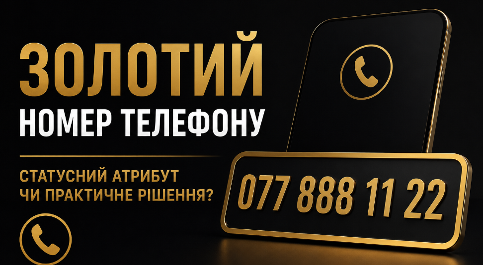 Золотий номер телефону: статусний атрибут чи практичне рішення