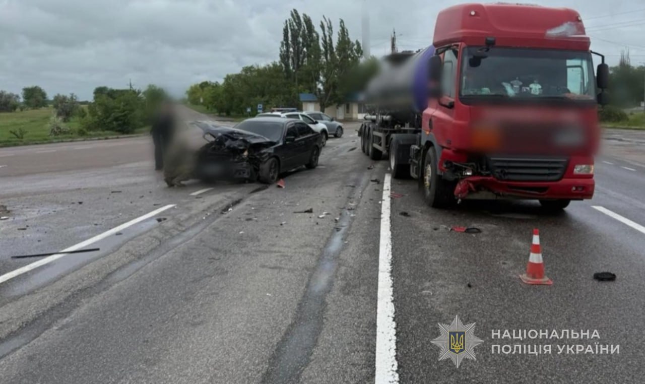 На автодорозі Одеса – Рені, поблизу Сарати, ускладнено рух транспорту внаслідок ДТП