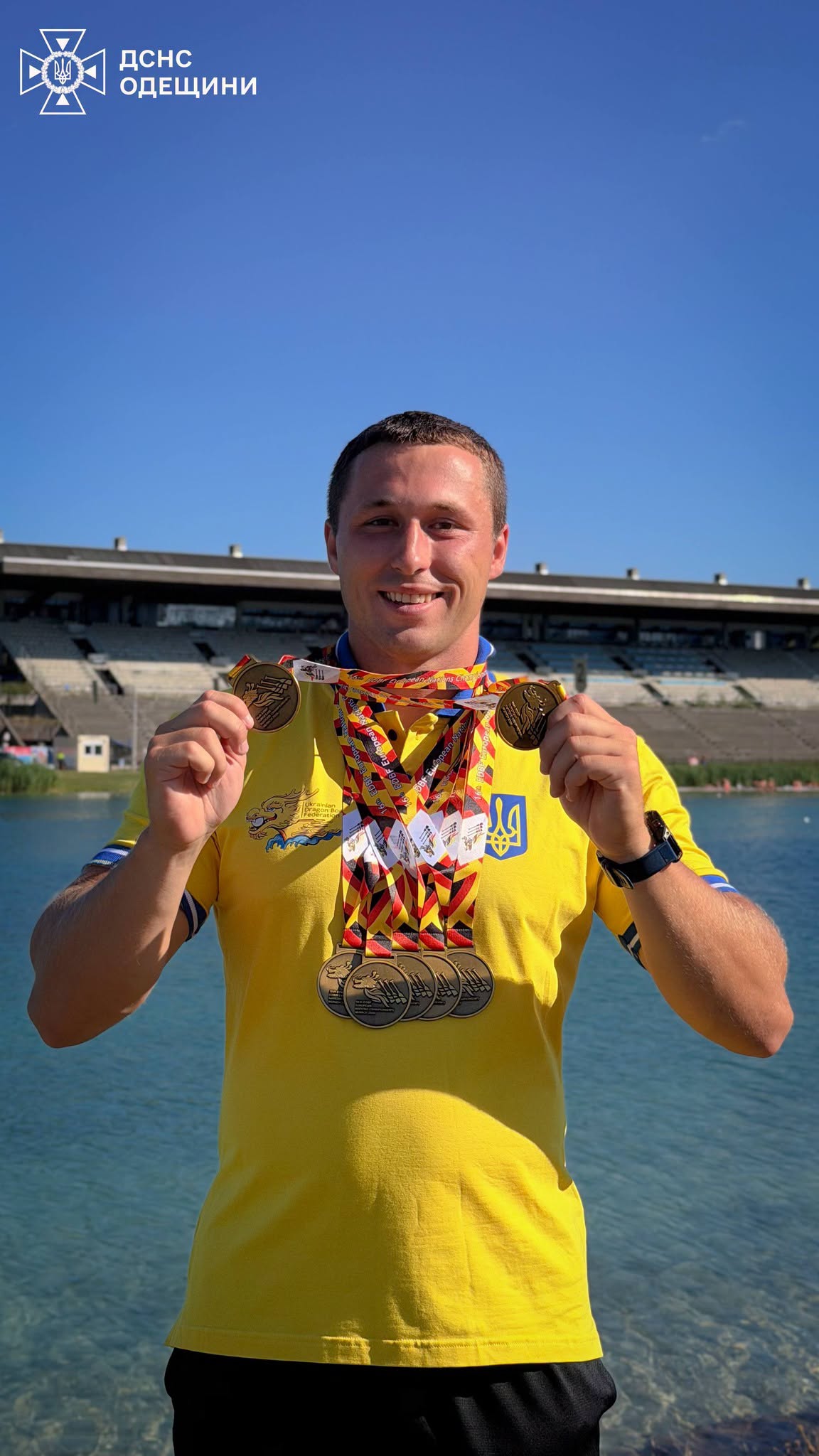 Вогнеборець з Одещини виборов сім золотих медалей на чемпіонаті Європи з веслування