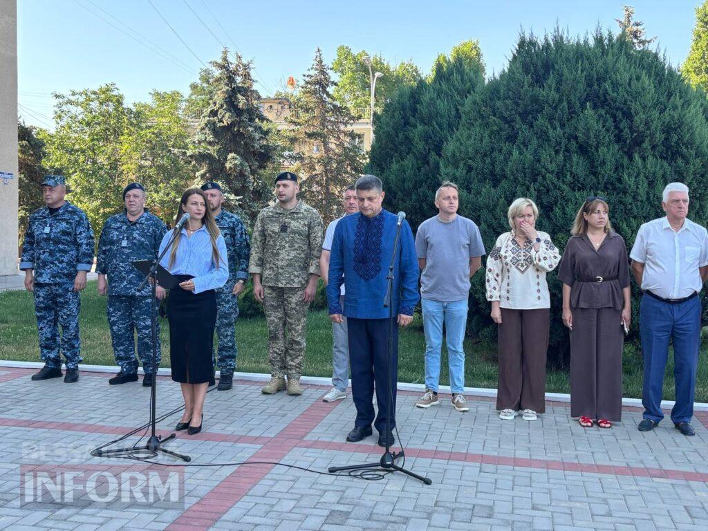 В Ізмаїлі до Дня ВМС урочисто підняли Військово-морський прапор