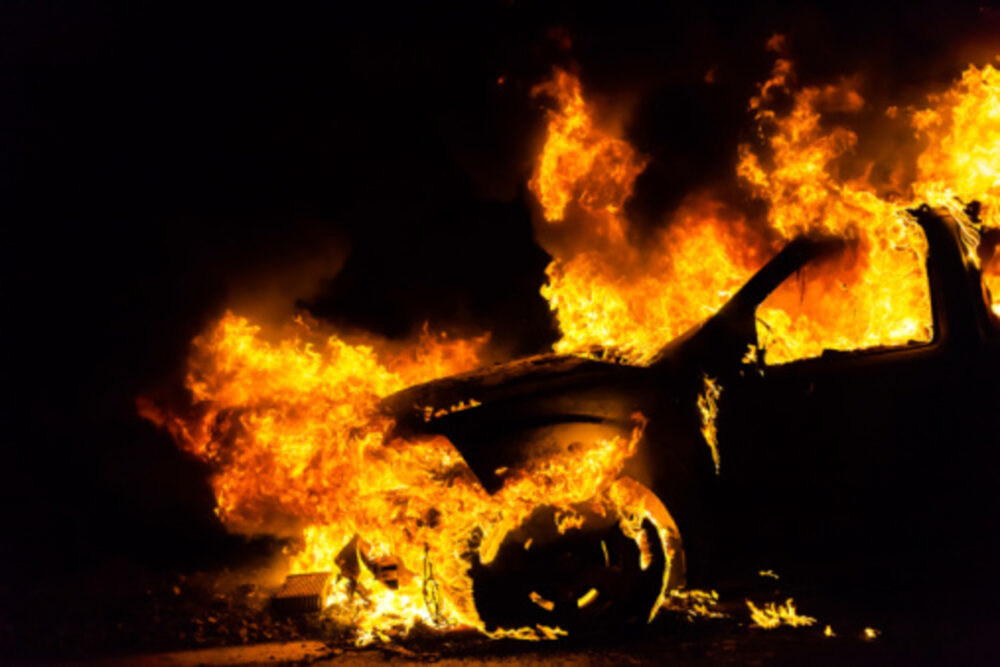 На Ізмаїльщині спалахнув автомобіль: власниця заявила про ймовірний підпал