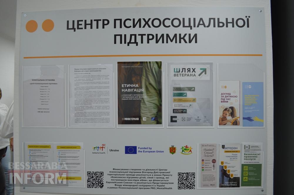 «Місце сили, місце любові»: у Білгороді-Дністровському відкрили Центр психосоціальної підтримки