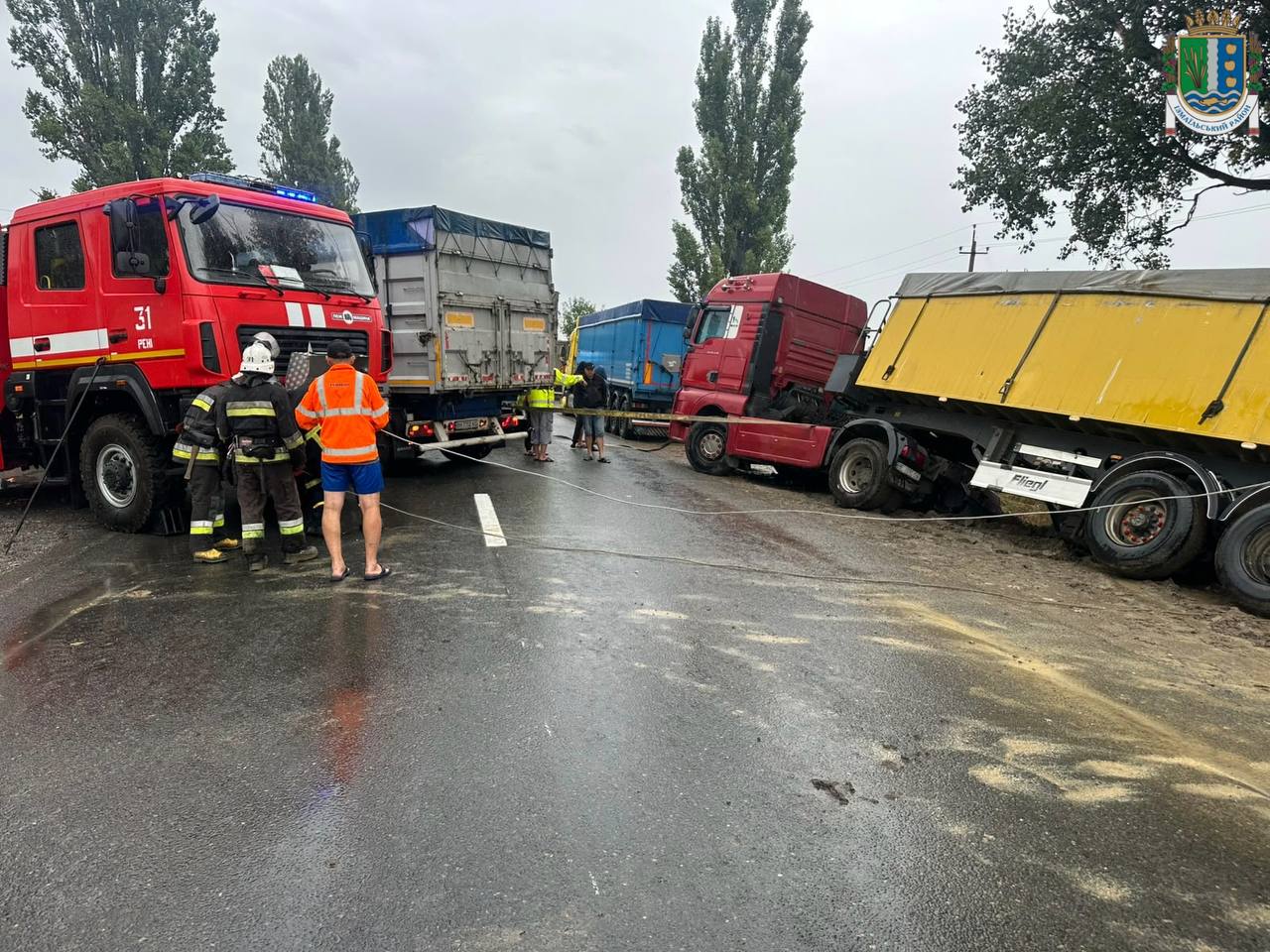 У районі Рені через ДТП ускладнено рух транспорту