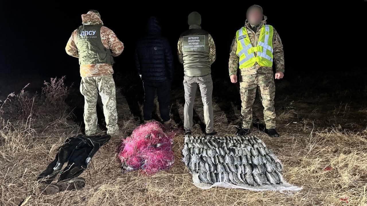 На Одещині затримали браконьєра із виловом кефалі на три мільйони гривень