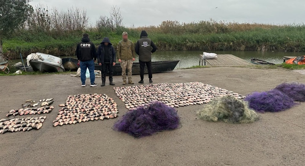 Майже кілометр сіток і 760 рибин улову — на Ізмаїльщині викрили браконьєра
